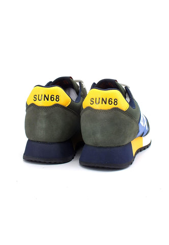 SUN68 Jaki Solid Sneaker Uomo Verde Militare Scuro Z42113 - Sandrini Calzature e Abbigliamento