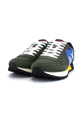 SUN68 Jaki Solid Sneaker Uomo Verde Militare Scuro Z42113 - Sandrini Calzature e Abbigliamento