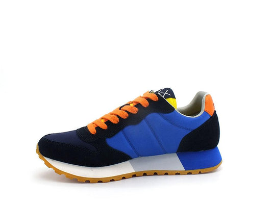 SUN68 Jaki Tricolors Sneaker Running Navy Blue Royal Z32111 - Sandrini Calzature e Abbigliamento