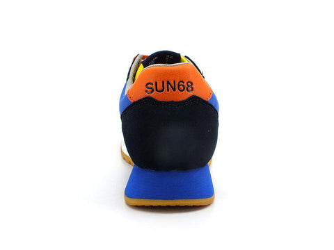 SUN68 Jaki Tricolors Sneaker Running Navy Blue Royal Z32111 - Sandrini Calzature e Abbigliamento