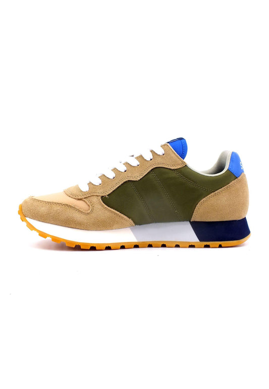SUN68 Jaki Tricolors Sneaker Uomo Beige Militare Z33112 - Sandrini Calzature e Abbigliamento