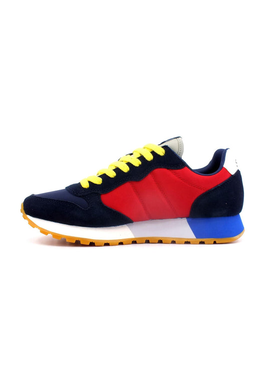 SUN68 Jaki Tricolors Sneaker Uomo Navy Blue Rosso Z33112 - Sandrini Calzature e Abbigliamento