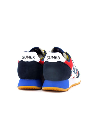 SUN68 Jaki Tricolors Sneaker Uomo Navy Blue Rosso Z33112 - Sandrini Calzature e Abbigliamento