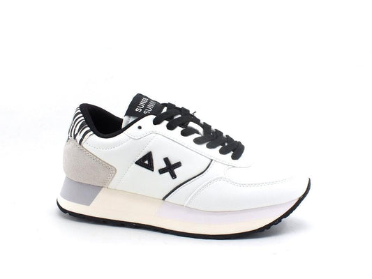 SUN68 Kate Animalier Sneaker Pelle Bianco Panna Z41220 - Sandrini Calzature e Abbigliamento