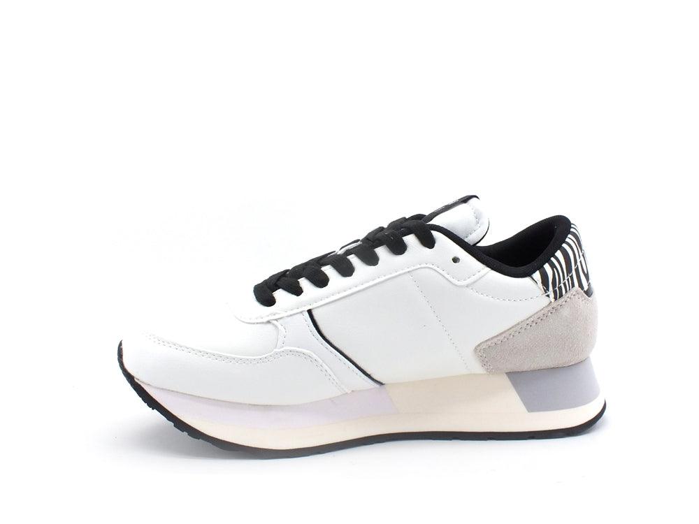 SUN68 Kate Animalier Sneaker Pelle Bianco Panna Z41220 - Sandrini Calzature e Abbigliamento