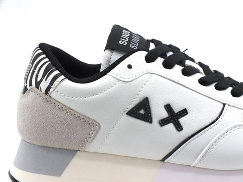 SUN68 Kate Animalier Sneaker Pelle Bianco Panna Z41220 - Sandrini Calzature e Abbigliamento
