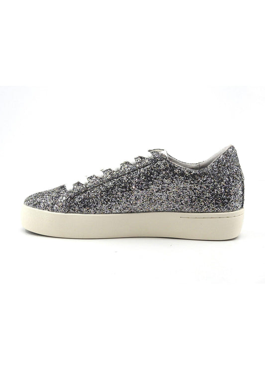 SUN68 Katy Glitter Sneaker Donna Argento Z43222 - Sandrini Calzature e Abbigliamento