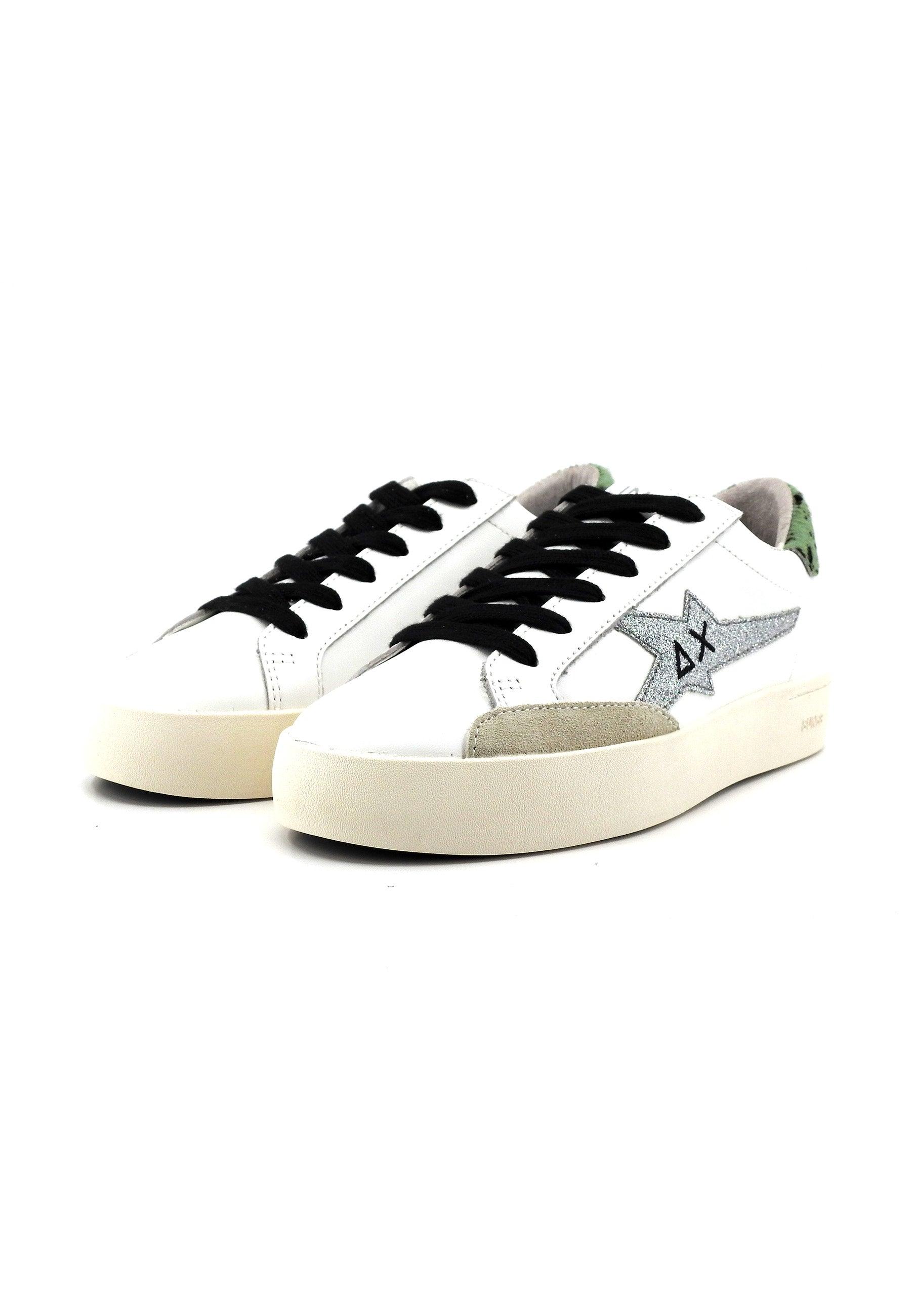 SUN68 Katy Sneaker Donna Bianco Argento Z43221 - Sandrini Calzature e Abbigliamento