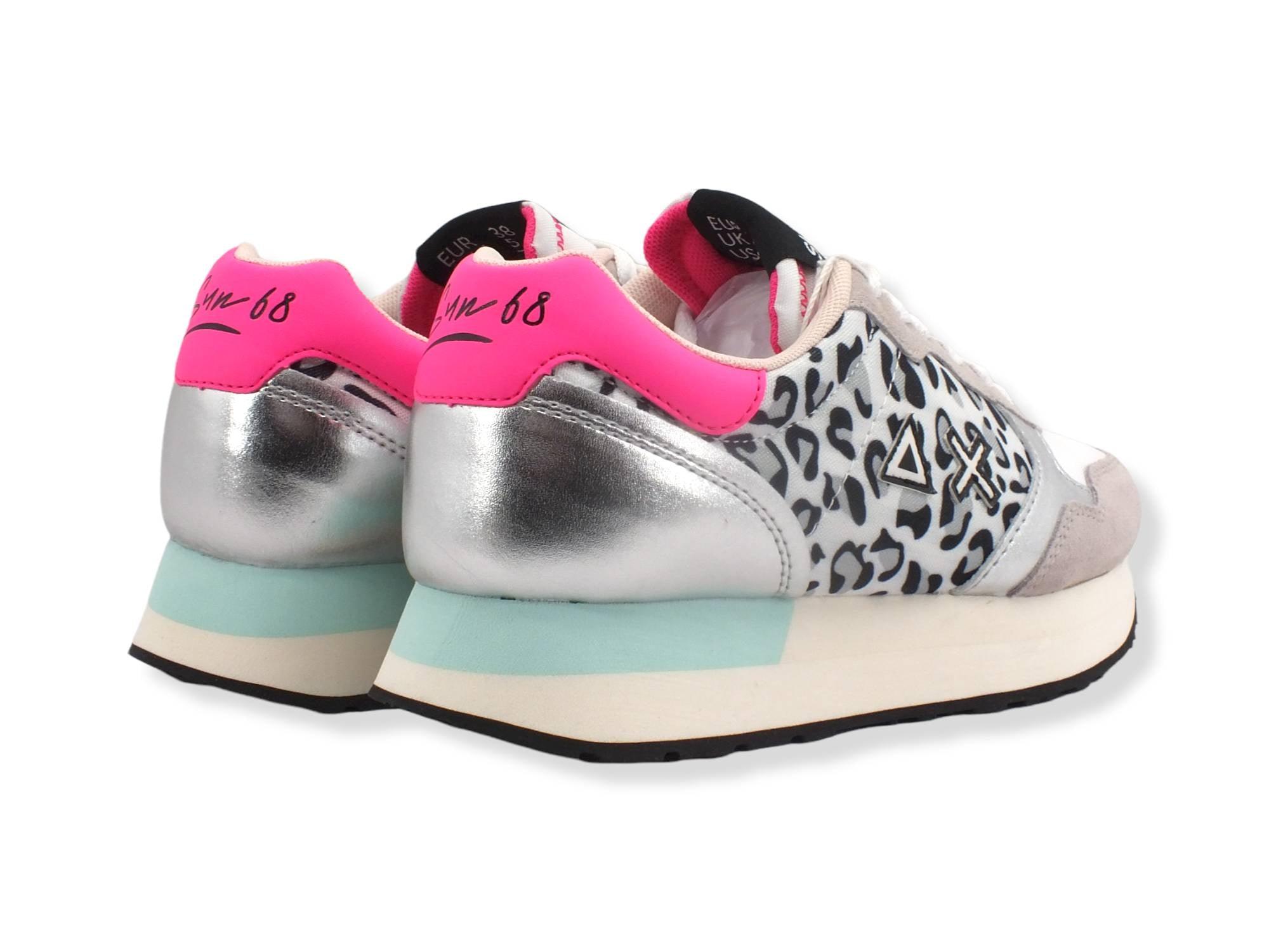SUN68 Kelly Animal Body Sneaker Leopard Bianco Z32217 - Sandrini Calzature e Abbigliamento