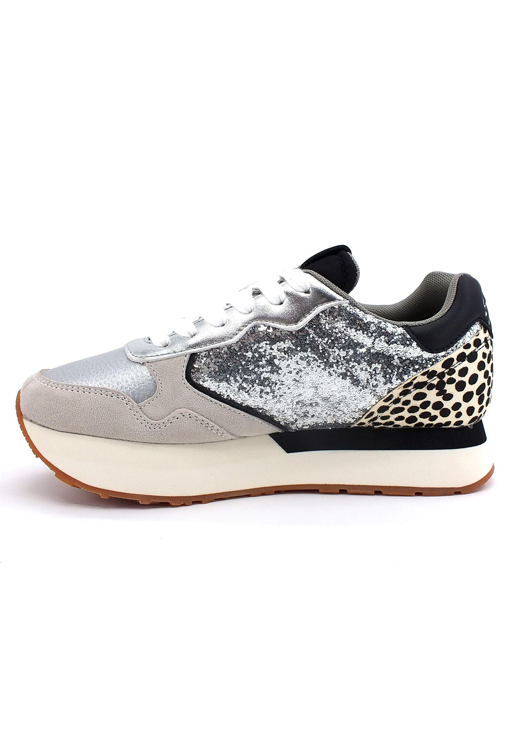 SUN68 Kelly Animal Sneaker Donna Argento Z42215 - Sandrini Calzature e Abbigliamento