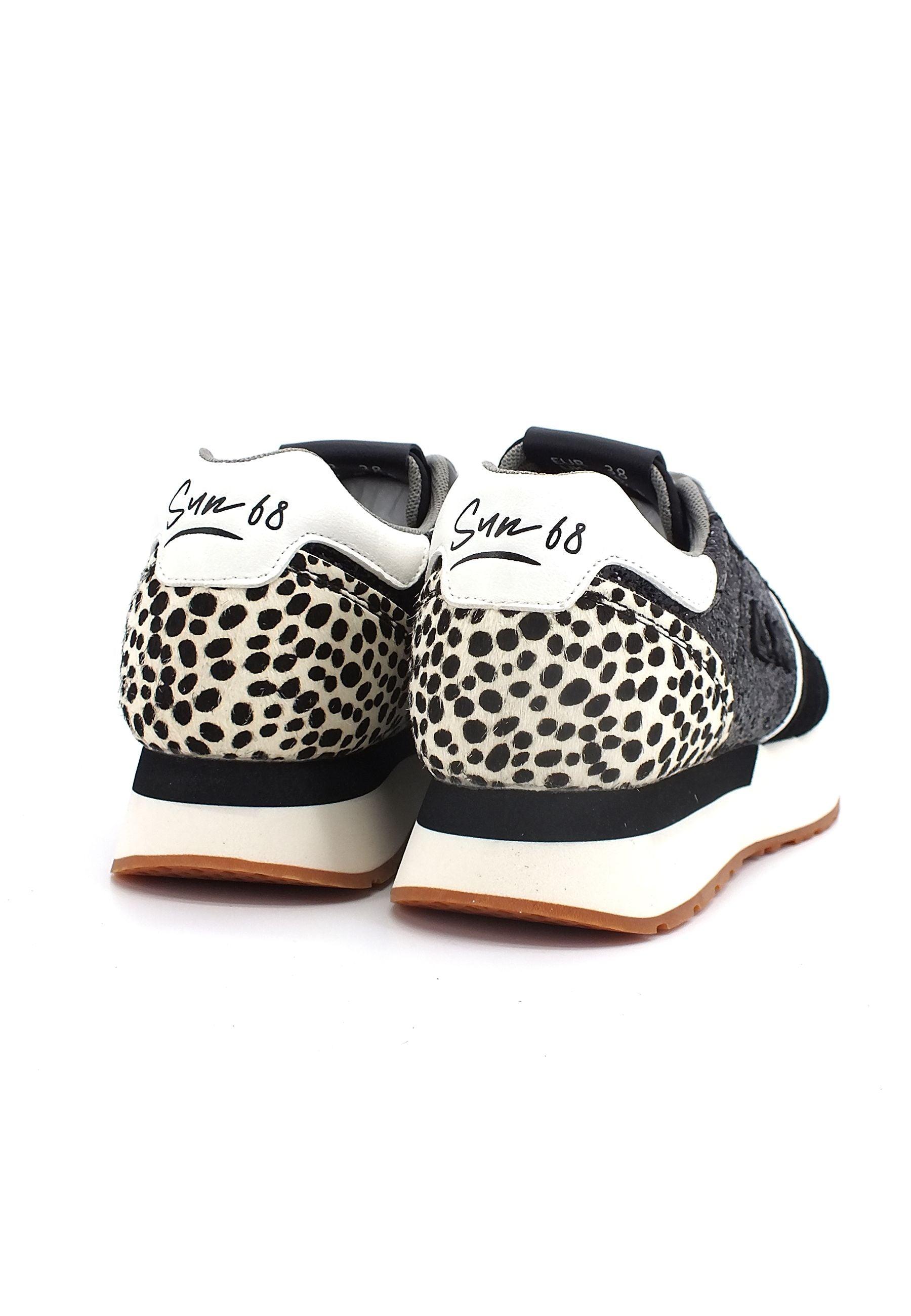 SUN68 Kelly Animal Sneaker Donna Nero Z42215 - Sandrini Calzature e Abbigliamento
