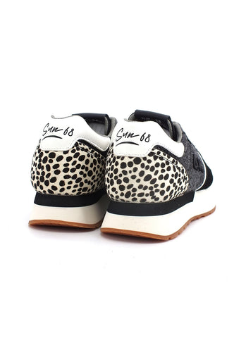 SUN68 Kelly Animal Sneaker Donna Nero Z42215 - Sandrini Calzature e Abbigliamento
