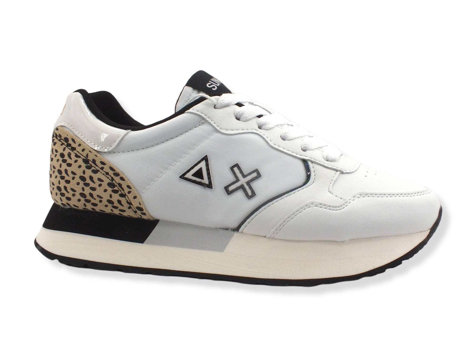 SUN68 Kelly Black And White Sneaker Bianco Z32218 - Sandrini Calzature e Abbigliamento