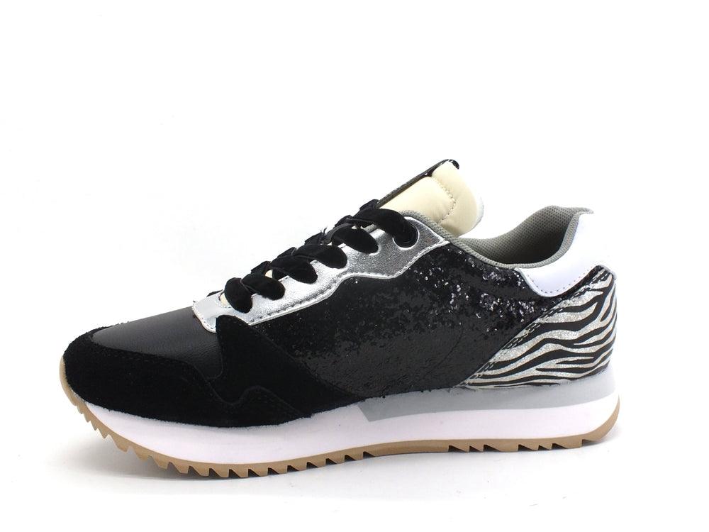 SUN68 Kelly Glitter Body Sneaker Animalier Nero Z41211 - Sandrini Calzature e Abbigliamento