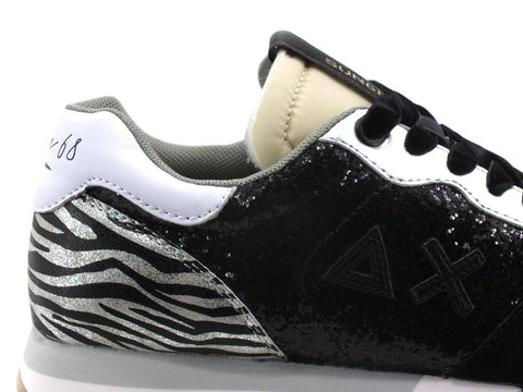 SUN68 Kelly Glitter Body Sneaker Animalier Nero Z41211 - Sandrini Calzature e Abbigliamento