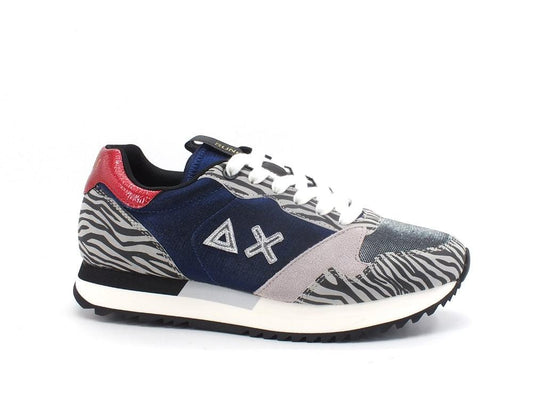 SUN68 Kelly Into The Jungle Sneaker Leopard Navy Blue Z41212 - Sandrini Calzature e Abbigliamento