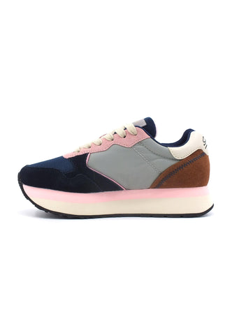 SUN68 Kelly Multicolor Sneaker Donna Grigio Medio Blue Z43219 - Sandrini Calzature e Abbigliamento