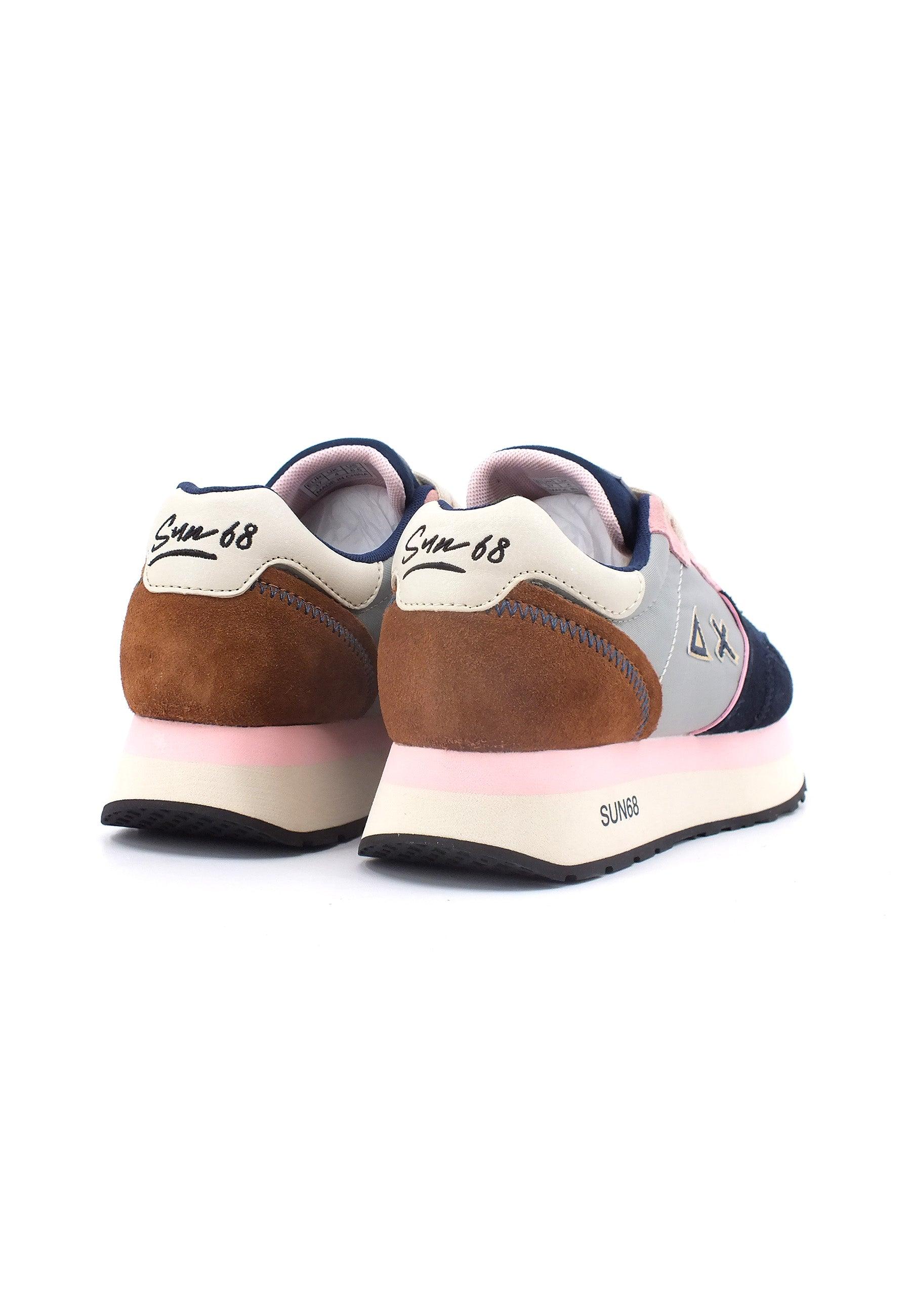 SUN68 Kelly Multicolor Sneaker Donna Grigio Medio Blue Z43219 - Sandrini Calzature e Abbigliamento