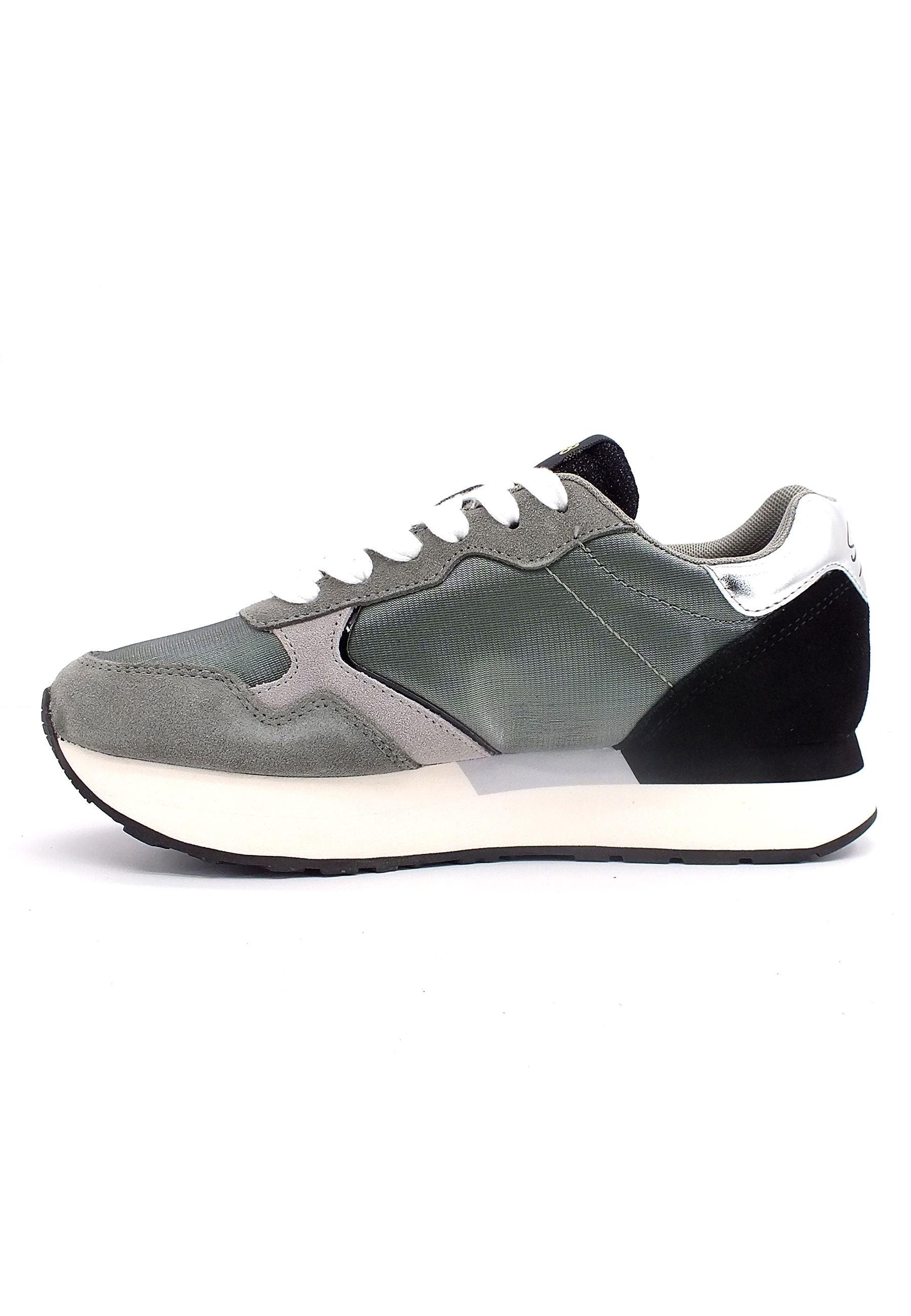 SUN68 Kelly Nylon Solid Sneaker Donna Grigio Medio Z42214 - Sandrini Calzature e Abbigliamento