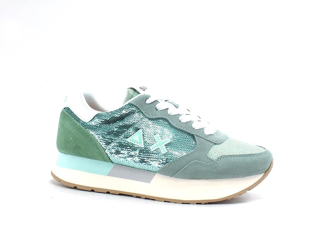 SUN68 Kelly Pailettes Running Sneaker Acqua Azzurro Z32220 - Sandrini Calzature e Abbigliamento