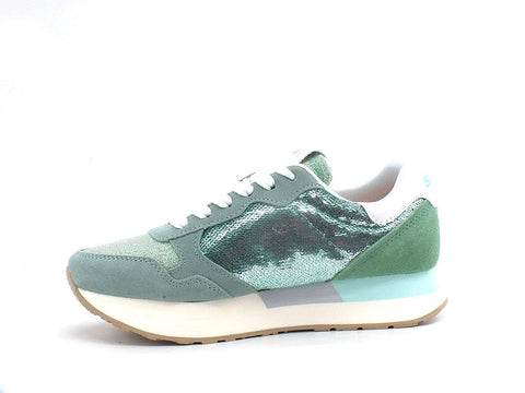 SUN68 Kelly Pailettes Running Sneaker Acqua Azzurro Z32220 - Sandrini Calzature e Abbigliamento