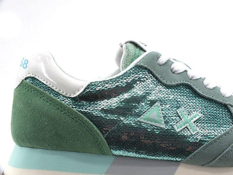 SUN68 Kelly Pailettes Running Sneaker Acqua Azzurro Z32220 - Sandrini Calzature e Abbigliamento