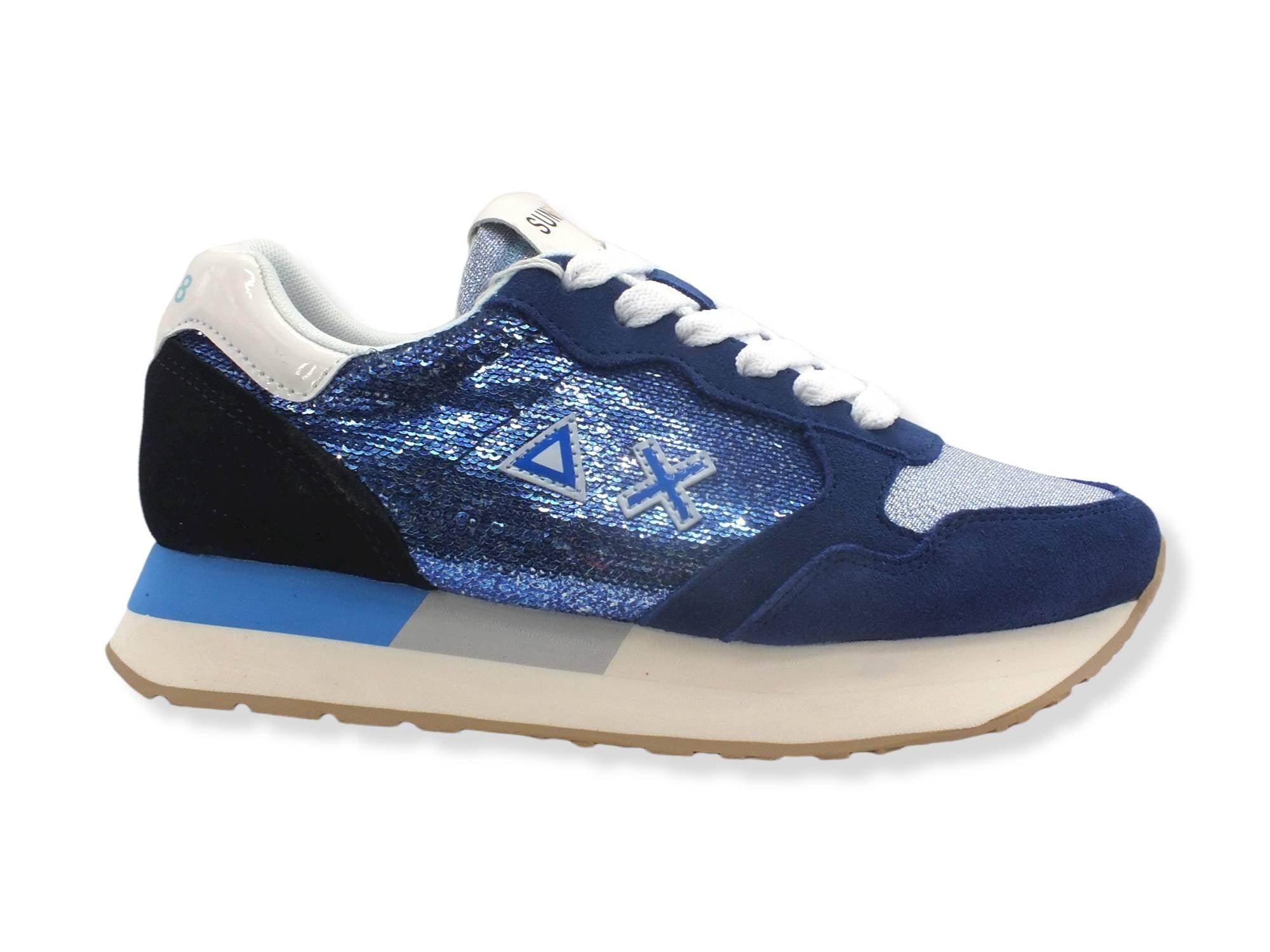 SUN68 Kelly Pailettes Sneaker Blu Royal Z322220 - Sandrini Calzature e Abbigliamento