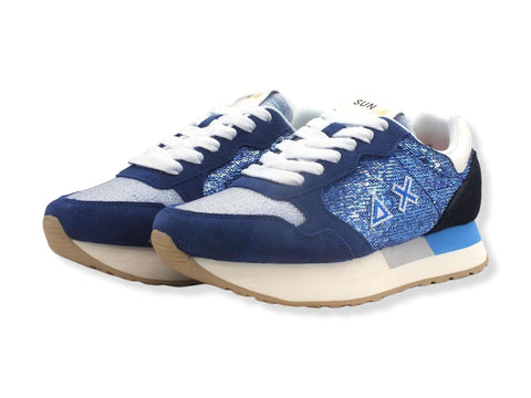 SUN68 Kelly Pailettes Sneaker Blu Royal Z322220 - Sandrini Calzature e Abbigliamento