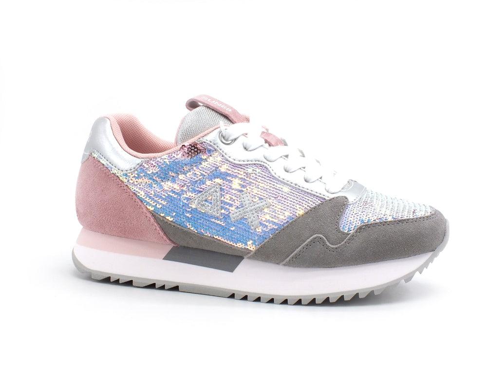SUN68 Kelly Pailettes Sneaker Donna Running Rosa Z31214 - Sandrini Calzature e Abbigliamento