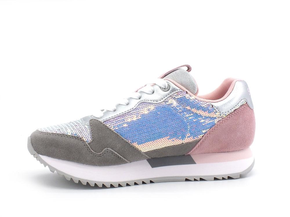 SUN68 Kelly Pailettes Sneaker Donna Running Rosa Z31214 - Sandrini Calzature e Abbigliamento