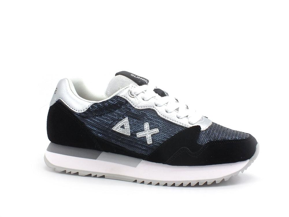 SUN68 Kelly Pailettes Sneaker Running Nero Z31214 - Sandrini Calzature e Abbigliamento