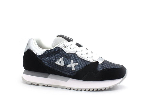 SUN68 Kelly Pailettes Sneaker Running Nero Z31214 - Sandrini Calzature e Abbigliamento
