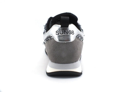 SUN68 Kelly Pailettes Sneaker Suede Grigio Medio Z41215 - Sandrini Calzature e Abbigliamento