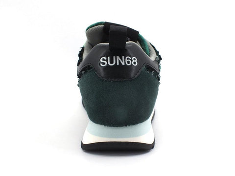 SUN68 Kelly Pailettes Sneaker Suede Verde Scuro Z41215 - Sandrini Calzature e Abbigliamento