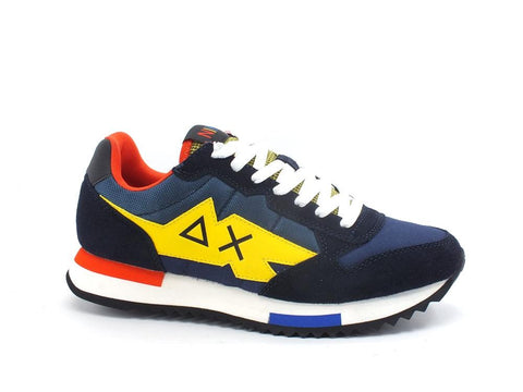 SUN68 Niki Crazy Boy Sneaker Suede Navy Blue Z41117 - Sandrini Calzature e Abbigliamento