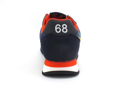 SUN68 Niki Crazy Boy Sneaker Suede Navy Blue Z41117 - Sandrini Calzature e Abbigliamento