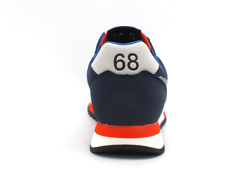 SUN68 Niki Solid Nylon Sneaker Running Navy Blue Z41116 - Sandrini Calzature e Abbigliamento