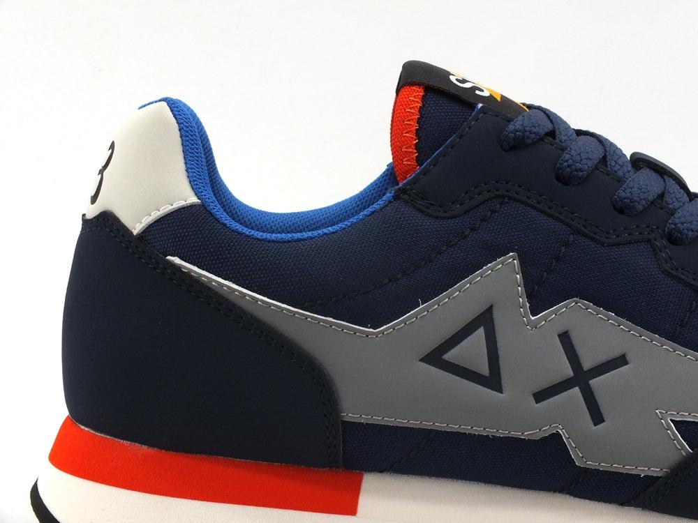 SUN68 Niki Solid Nylon Sneaker Running Navy Blue Z41116 - Sandrini Calzature e Abbigliamento