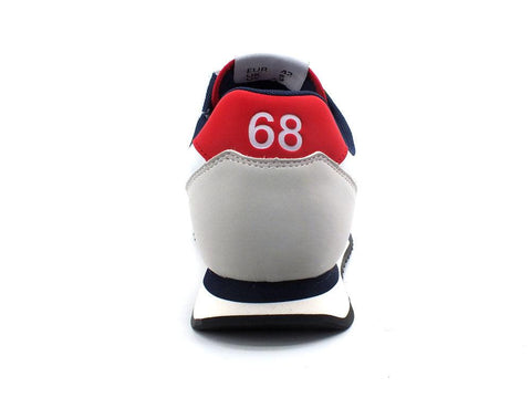 SUN68 Niki Solid Sneaker Bianco Rosso Z32118 - Sandrini Calzature e Abbigliamento