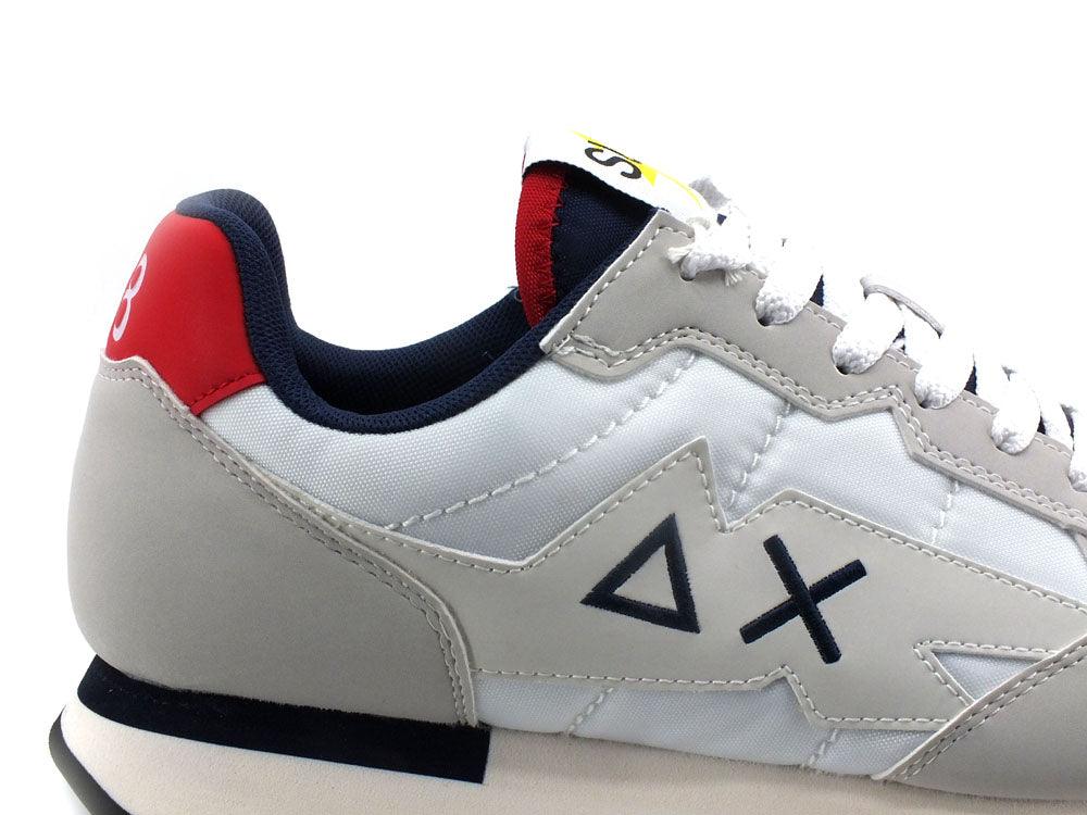 SUN68 Niki Solid Sneaker Bianco Rosso Z32118 - Sandrini Calzature e Abbigliamento