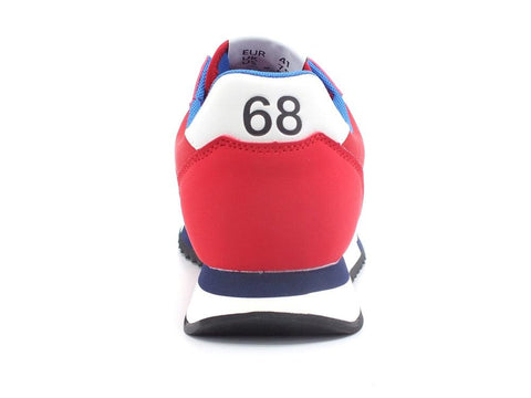 SUN68 Niki Solid Sneaker Running Rosso Z32118 - Sandrini Calzature e Abbigliamento
