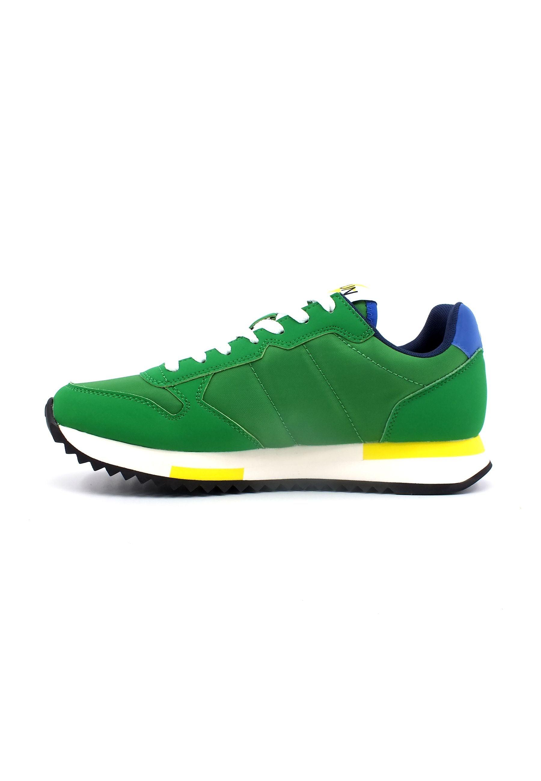 SUN68 Niki Solid Sneaker Uomo Verde Prato Z33121 - Sandrini Calzature e Abbigliamento