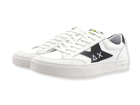 SUN68 Skate Sneaker Bianco Nero Z32125BR - Sandrini Calzature e Abbigliamento
