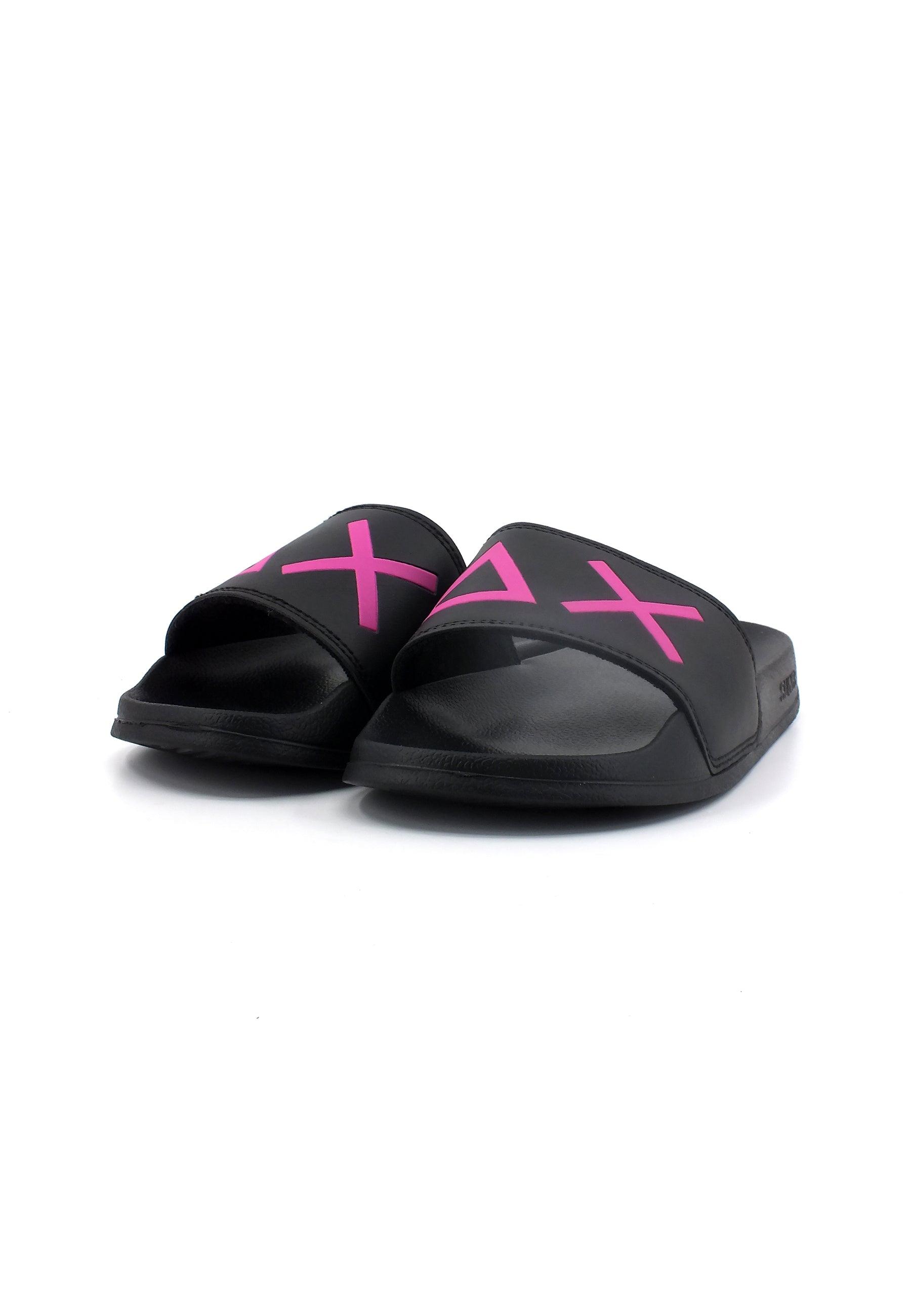 SUN68 Slipper Logo Ciabatta Donna Nero X33228 - Sandrini Calzature e Abbigliamento