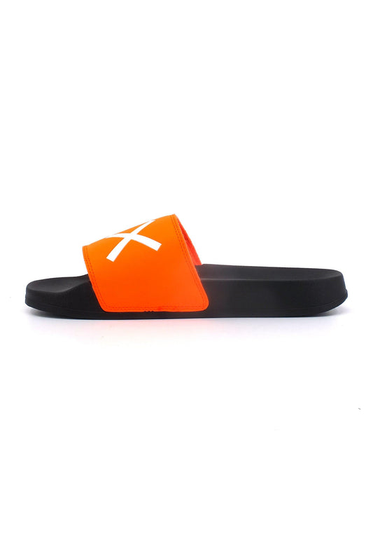 SUN68 Slipper Logo Ciabatta Uomo Arancio Fluo X33151 - Sandrini Calzature e Abbigliamento