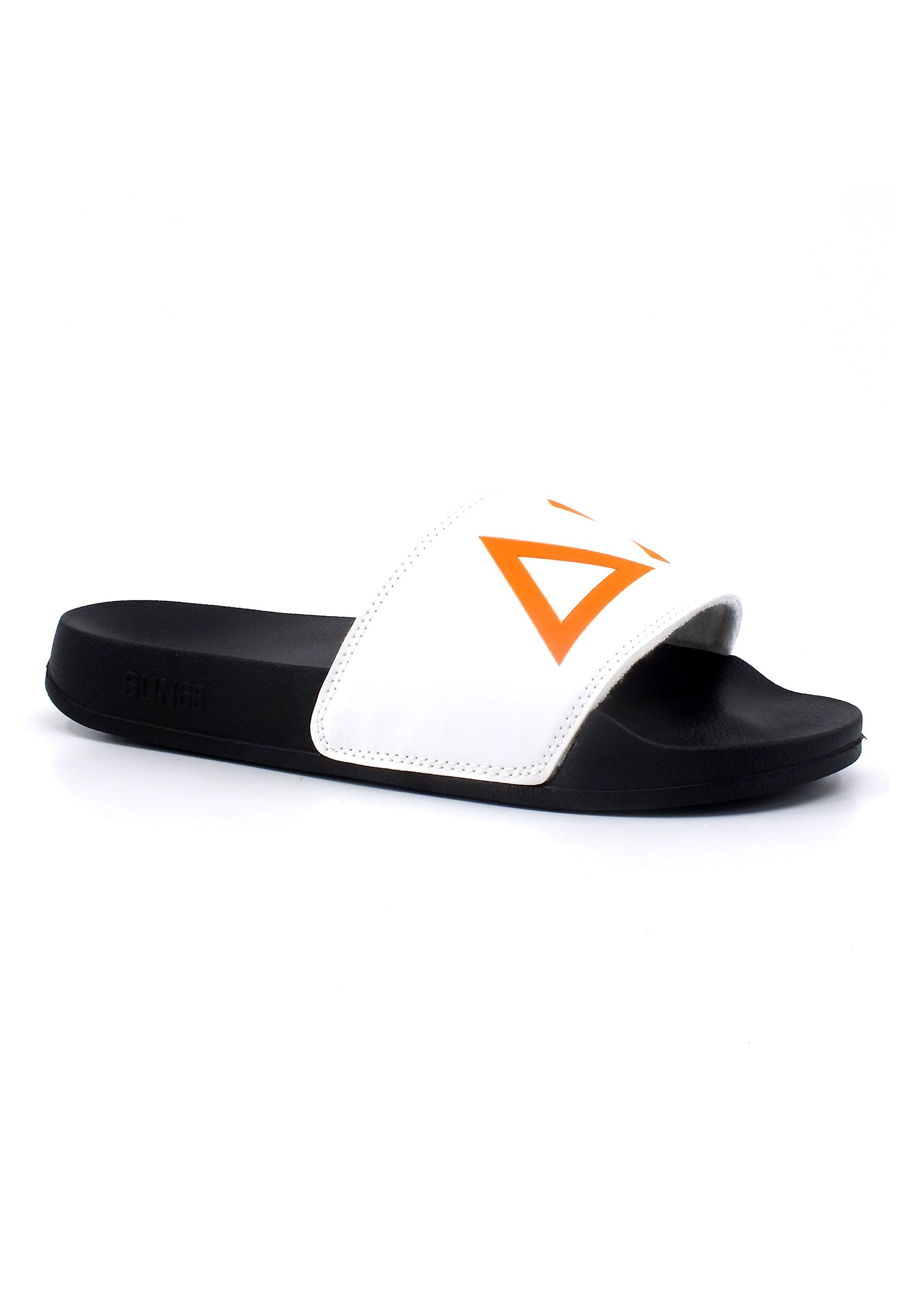 SUN68 Slipper Logo Ciabatta Uomo Bianco X33151 - Sandrini Calzature e Abbigliamento