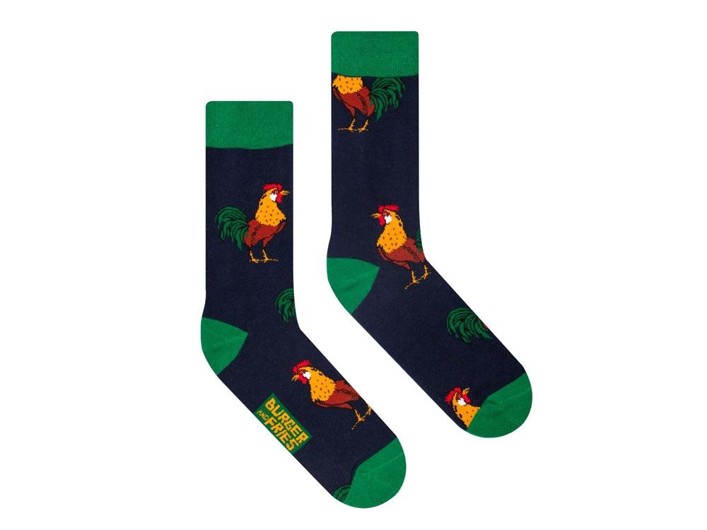 SUN68 Socks Burger And Fries Calzini Animal Morning Cock BF1007 - Sandrini Calzature e Abbigliamento