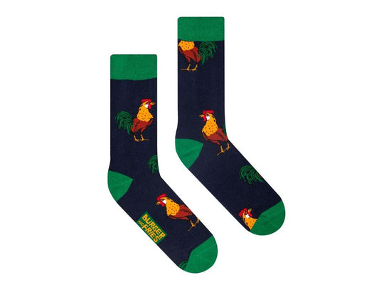 SUN68 Socks Burger And Fries Calzini Animal Morning Cock BF1007 - Sandrini Calzature e Abbigliamento