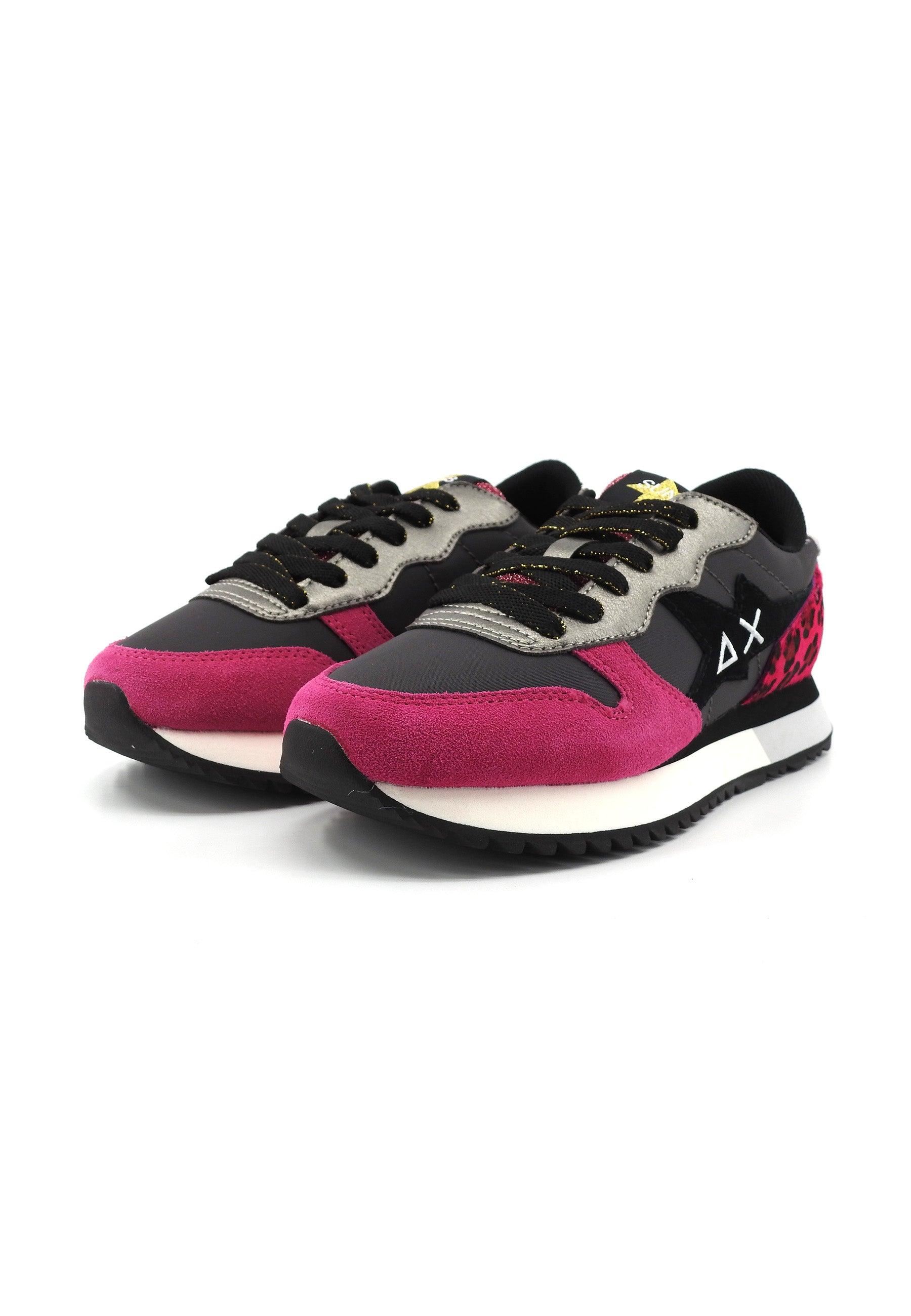 SUN68 Stargirl Animal Sneaker Donna Grigio Scuro Prugna Z43211 - Sandrini Calzature e Abbigliamento
