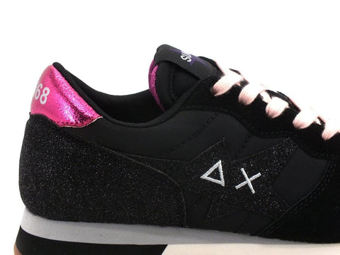 SUN68 Stargirl Glitter Running Sneaker Nero Z41207 - Sandrini Calzature e Abbigliamento